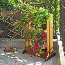 Ortofiore Diritto 71x43xh103 Color Castagno Completo Di Vaschette Cod 32408 Alce