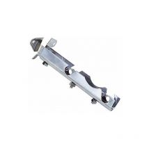 Support de Barre 12 mm.Ø Chromé Double Avant