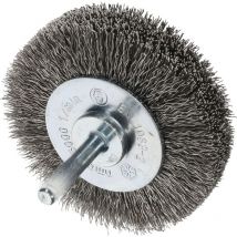 Osborn - Drahtbürste für Bohrmaschine ø 70x18mm - Drahtbürstenaufsatz für schwer zugängliche Stellen - rostfreie Rundbürste mit Schaft, gewellter
