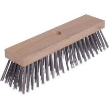 Balai en fil d ́acier longueur 300 mm env. 0,5 mm acier moulé Longueur de garniture 70 mm 6 rangées