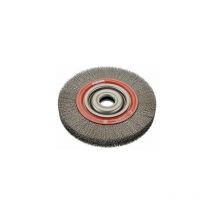 9902566361 Cepillo circular acero latonado de alambre ondulado con agujero multieje y filamento de ø 0.30 mm (200x23x38 ) - Osborn