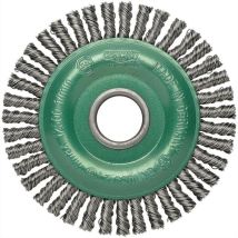 Brosse plate d. 125 mm épaisseur de fil 0,35 mm va 6 mm 12000 min-¹