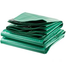 Bâche Ultra Résistante 240g/m² - Protection Multifonction en Polyéthylène Haute Densité pour Extérieur - 10 x 15 - Noir