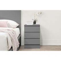 Oslo 3 Drawer Bedside