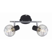 Plafoniera Candellux Oslo 92-61843 Cromo/nero 2xe14