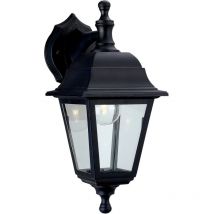 Firstlight Products - Firstlight Oslo - 1 Light Outdoor Wall Lantern - Uplight/Downlight Black Resin IP44, E27
