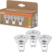 OSRAM 4099854277900 Lampe à réflecteur LED CEE A (A - G) GU10 réflecteur 2.5 W = 50 W blanc chaud (Ø x H) 50 mm x 50 mm 3 pc(s) A900513