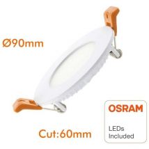 Sysled - osram 5w extra-plano downlight en blanco frío o neutro led de color: Blanco neutro (4000-4500K)