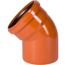 Coude d'évacuation PVC – 45° – Diamètre 160 mm – Raccord d'évacuation PVC – Ostendorf
