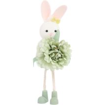 1 Stück Ostern Hase Figuren – Weihnachts- Und Saison-dekoration, Ideal Für Tisch Und Geschenke, Grün