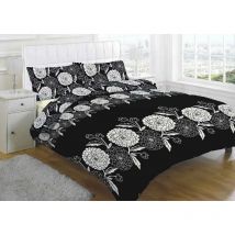 Other Floral Chantilly Retro Bedding - Single - Black - new