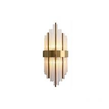 Otto - lámpara de pared de cristal dorado 45cm