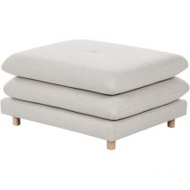 Beliani - Ottoman Moderne en Tissu Polyester Rembourré Beige Heden
