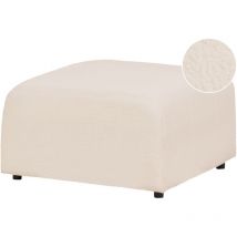 Beliani - Ottoman Pouf Repose-Pieds Moderne Bouclé Beige Falsterbo