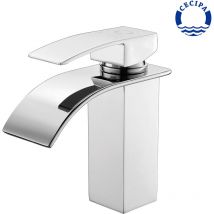 Rubinetto bagno a Cascata - Rubinetto Lavabo - Acqua Calda e Fredda, Altezza 152mm - Cecipa