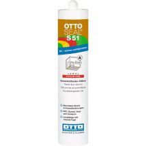 Otto Chemie - ottoseal S51 Silikon für pvc-, Gummi- und Linoleumböden C1662 perlgrau