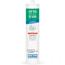 Ottoseal S100 Premium-Sanitär-Silikon 300ml C1170 altgrau