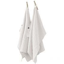Ourea - Lot de 2 Essuie-mains 50x70cm Gaze de Coton Chantilly