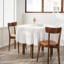 Ourea - Nappe Ronde Ø180cm Gaze de Coton Chantilly