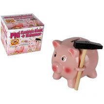 Gadget And Gifts - Out of the blue Salvadanaio in Ceramica, Maiale con Martello, Multi, One Size