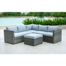 Out & out Lima Outdoor Rattan Corner Lounge Set - 5 Seats