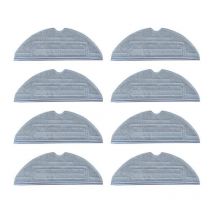 Outad Serpillères pour Roborock S8/S7 S7 + T7 T7 Plus (8 pièces),lingettes pour Roborock S8, chiffon lavables de nettoyage 8pcs