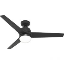 Hunter Fans - Outdoor Ceiling Fan Seawave Black with Lights & Remote