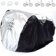 Outdoor-fahrradabdeckung, Uv-beständig, Staubdicht, Wasserdicht, Regendicht, Für Fahrräder, Roller, Rennräder Und Mountainbikes - L (für 3 Fahrräder)