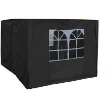 Greenbay - Outdoor Garden Pop Up Gazebo Side Panels Walls Patio Marquee Canopy Tent 2x2m Black