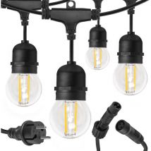 Outdoor garland black WOJ+14342