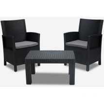 Set Gartenmöbel 2 Sessel Kissen Und Tisch Tropea Grand Soleil