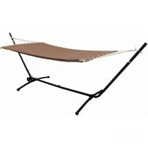 Outdoor Hammock with Stand - 335cm Height Adjustable Hammock Frame with Wheels