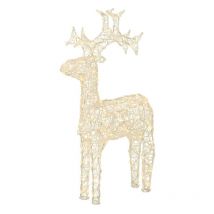 Kaemingk - Outdoor led Reindeer Christmas Decoration - Warm White Lights - 89cm High