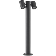 Lucande - Outdoor lights Maloney dimmable (modern) in Black made of Aluminium (2 light sources, GU10) from dark grey