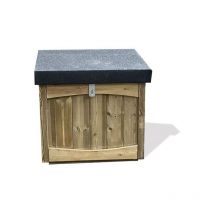 Outdoor Parcel Storage Box - L52 x W67 x H68 cm - Minimal Assembly Required