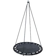 Outdoor Play - Tapis de jeu d'extérieur pour balançoire 100 cm Noir