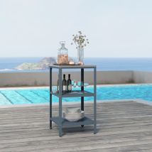 Outdoor Standregal Bolognano 92x50x50 Cm Dunkelgrau/silber [ Casa.pro