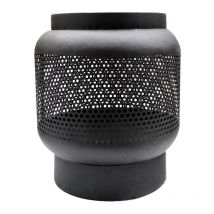Ivyline - Outdoor Tall Buttermere Basket Fire Pit - Metal - L45.5 x W45.5 x H51 cm - Black