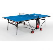 Outdoor-Tischtennisplatte 's 3-87 e' (S3 Line), wetterfest, blau, Untergestell schwarz - Sponeta