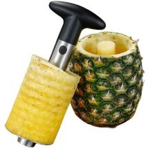 Outil de coupe et vide-ananas, vide-ananas et coupe-ananas, éplucheur d'ananas en acier inoxydable, décorateur facile à enlever le noyau d'ananas,