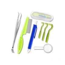 Ensoleille - Outil de nettoyage d'extracteur de poux de chien d'outil de nettoyage d'extracteur de poux de chien d'enlèvement de parasite d'animal