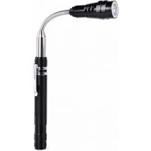 Svkbjroy - Outil de Préhension Magnétique avec Lumière LED,Outil de Ramassage Aimanté Télescopable, Cadeaux d'outils de Saisie pour Homme, Bricoleur