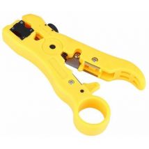 Outil de sertissage de câble, connecteur coaxial Outil de sertissage de câble coaxial Pince à dénuder Outil de compressionPratique et pratique