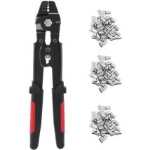 Rnemitery - Outil de Sertissage de CâBle MéTallique Pinces de PêChe une Sertir Swager Crimpers avec Kit de Manchons une Sertir