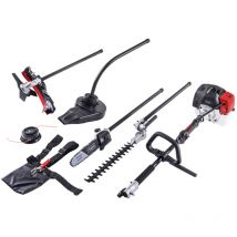 Scheppach - Outil de jardin multifonction 5 en 1 MTC42-5P – Outil multifonction thermique – Taille-haies – Elagueuse sur perche – Coupe-bordures –