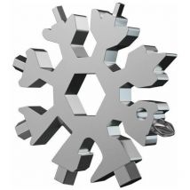Outil multifonction pour flocon de neige 18-en-1 kit de tournevis plat en croix fonction ouvre-bouteille/clé en acier inoxydable Guazhuni (argent)