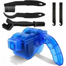 Ontway - Outil Nettoyage Chaine Velo, Brosses de Nettoyage pour Vélos et Motos, Nettoyeur de Chaîne de Vélo, Kit de Nettoyage de Chaîne de Vélo, pour
