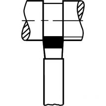 Wilke - Outils à charioter din 4976 ISO4 16 x 16 mm droit large (Par 5)