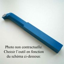 Outils à charioter droite 10X10X90MM - slection : din 4972-ISO2 Outils à charioter droite 10X10X90MM