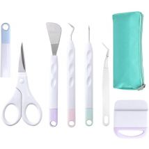 Ensemble d'Outils de Désherbage en Vinyle - Outils de Traçage pour Scrapbooking et Croquis (7 pièces)